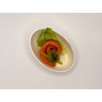 Amuse vis: zalm roosje